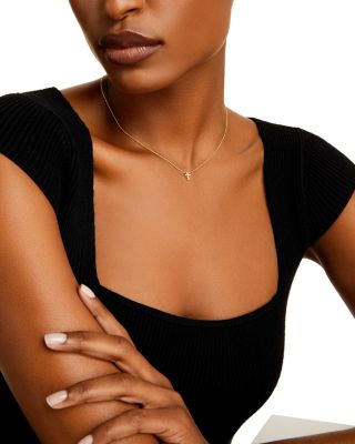 Roberto Coin 18K Yellow Gold Small Cross Necklace, 16"