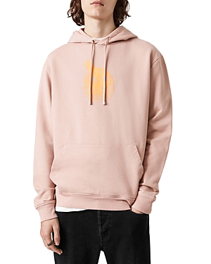 Allsaints Acid Eagle Cotton Printed Relaxed Fit Hoodie