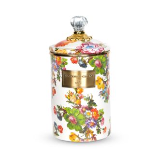 MacKenzie-Childs Flower Market Large Canister, White | Bloomingdale's Mackenzie-Childs