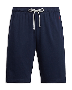 Shop Polo Ralph Lauren Supreme Comfort Cotton Blend Classic Fit Pajama Shorts In Cruise Navy