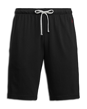 Shop Polo Ralph Lauren Supreme Comfort Cotton Blend Classic Fit Pajama Shorts In Polo Black