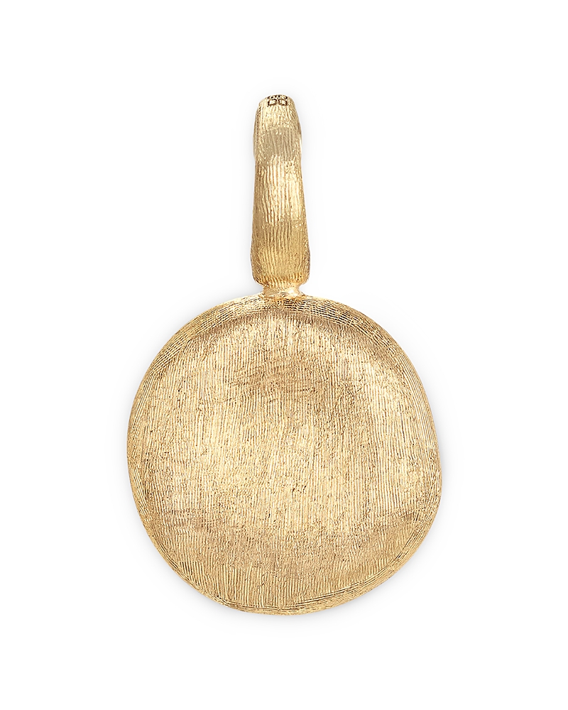 Marco Bicego 18k Yellow Gold Jaipur Textured Round Pendant In Gold