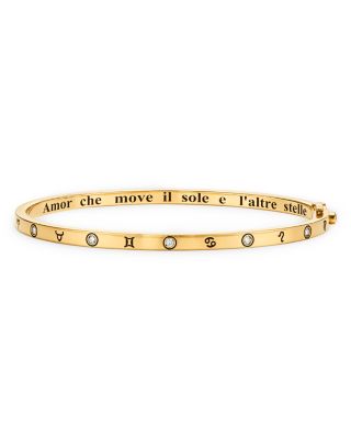 Temple St. Clair 18K Yellow Gold Celestial Diamond Bangle Bracelet