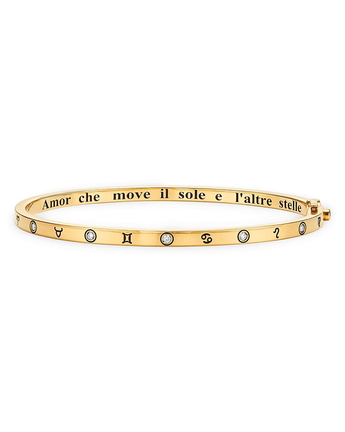Temple St. Clair 18K Yellow Gold Celestial Diamond Bangle Bracelet