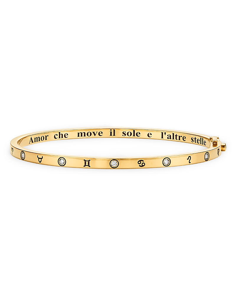 Temple St. Clair 18K Yellow Gold Celestial Diamond Bangle Bracelet