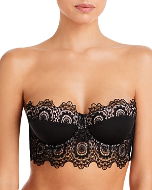 Thistle & Spire Willow Embroidery Strapless Longline Bra
