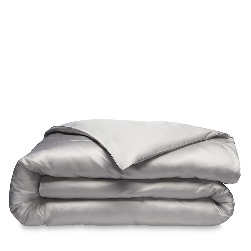 Frette Essentials Single Ajour Queen Duvet Cover In Grey