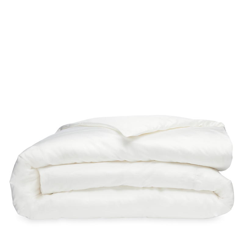 Frette Essentials Single Ajour Queen Duvet Cover In Milk