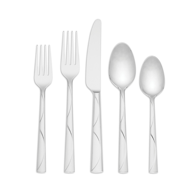 Kate Spade New York Park Circle 45 Piece Flatware Set, Service For 8 In Metallic