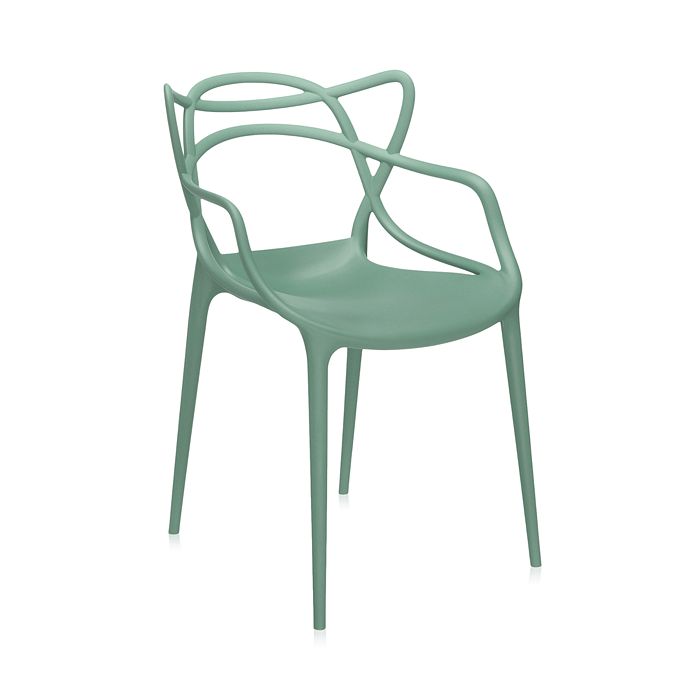 Shop Kartell Masters Dining Chair, Set Of 2 In Sage Green