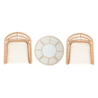 Berlen 3-Piece Outdoor Lounger Set