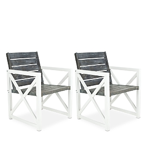 Safavieh Irina Outdoor Arm Chair, Set Of 2 In Gray