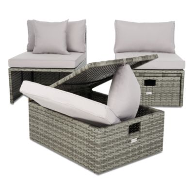 Pramla Outdoor Sette with Ottoman