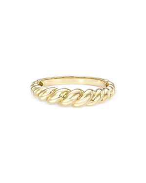 14K Yellow Gold Gradient Twist Ring