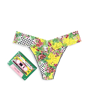 Hanky Panky Original-rise Lace Thong In Teens Floral