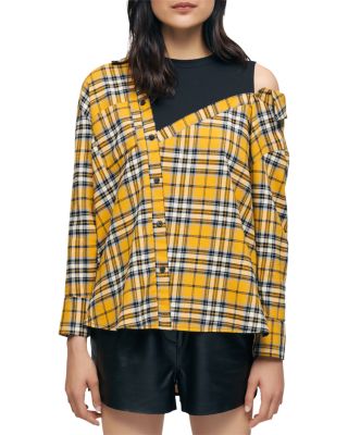 Maje - Loris Trompe L'oeil Check Shirt