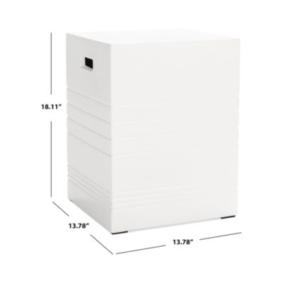 Deidara Outdoor Concrete Accent Table