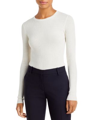 Theory Mirzi B Merino Wool Top | Bloomingdale's