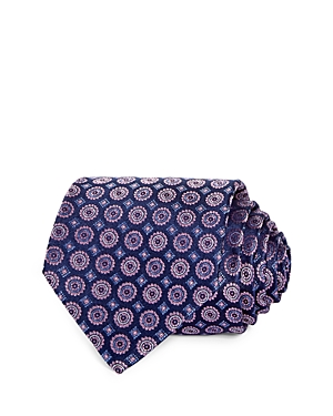 The Men's Store At Bloomingdale's Floral Medallion Neat Silk Classic Tie - 100% Exclusive In Navy/pink
