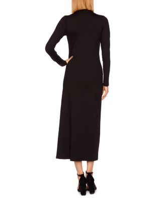 black long sleeve turtleneck sweater dress