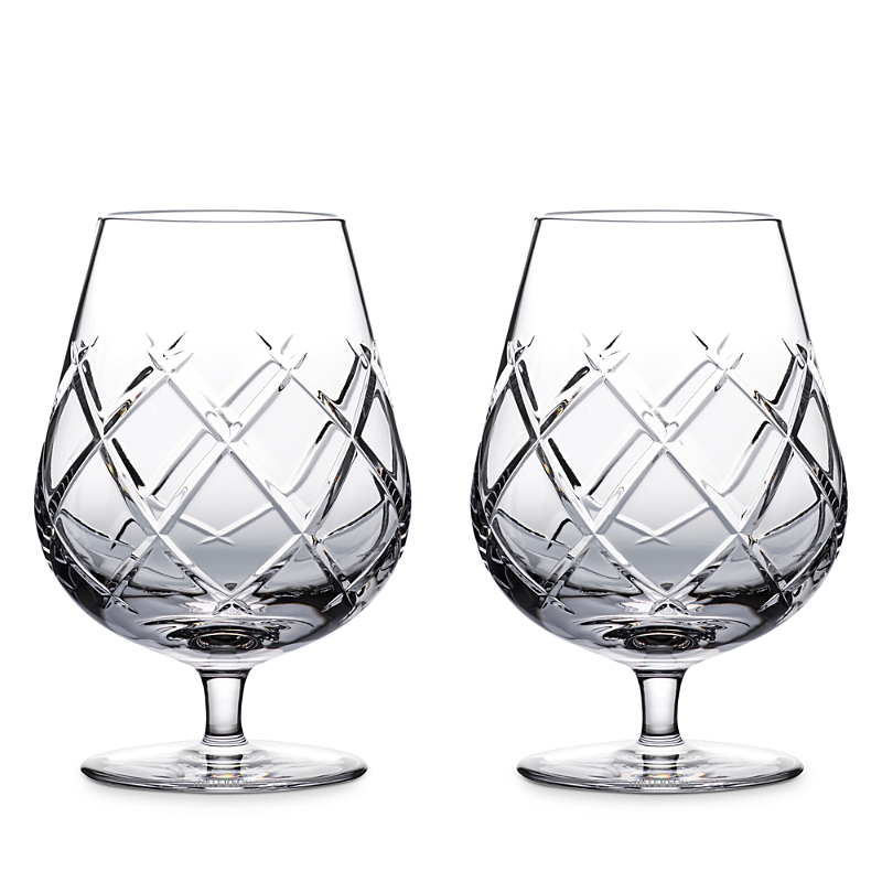 Waterford Connoisseur Olann Balloon-rim Crystal Tumblers Set Of Two