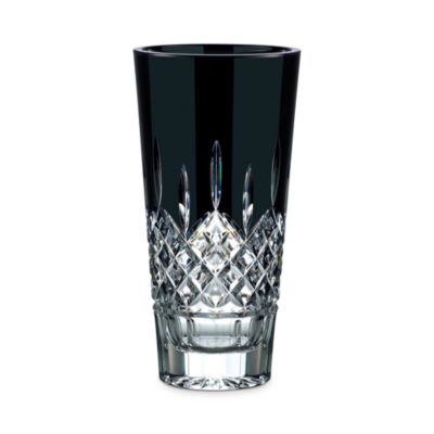Lismore Black 10" Vase