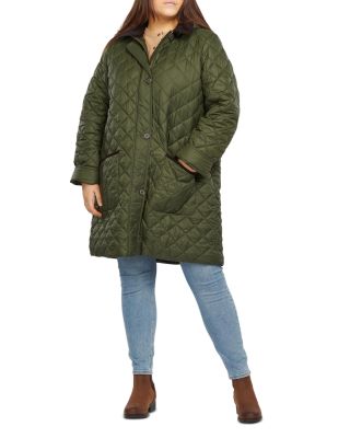 plus size quilted coat