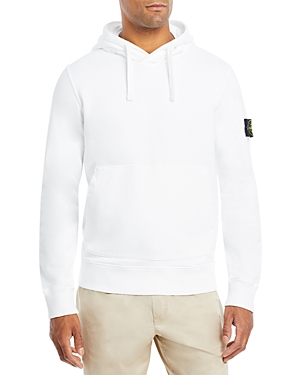 Stone Island Organic Cotton Hoodie In White