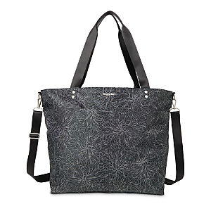 Shop Baggallini Large Carryall Tote In Midnight Blossom Print