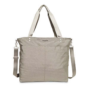 Shop Baggallini Large Carryall Tote In Sterling Shimmer