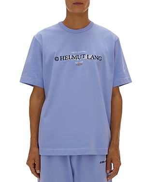 Helmut Lang Logo-print Short-sleeve T-shirt In Periwinkle