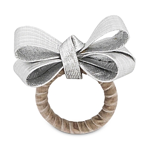 Shop Juliska Tuxedo Evergreen Napkin Ring In Silver