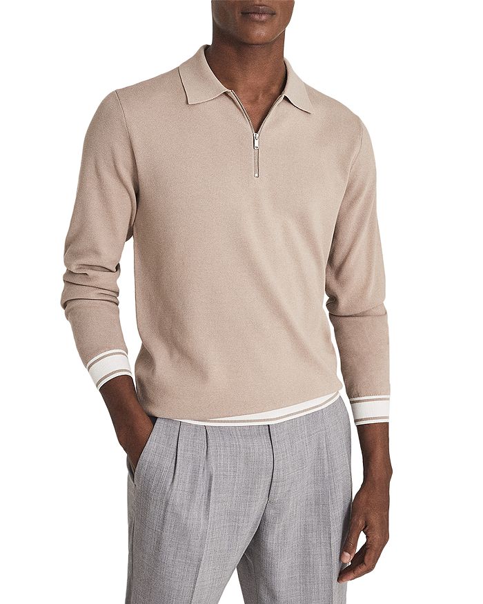 Reiss polo long sleeve clearance