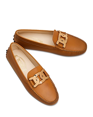 Tod's Women's Kate Gommini Leather Driving Shoes In Brown