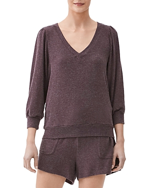 MICHAEL STARS GABRIELLA V NECK TOP,2172