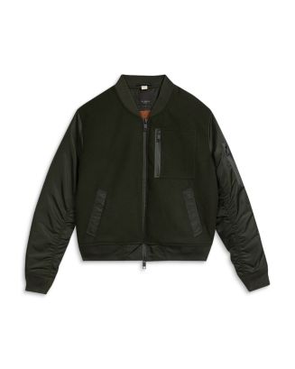 Wadded bomber outlet jacket