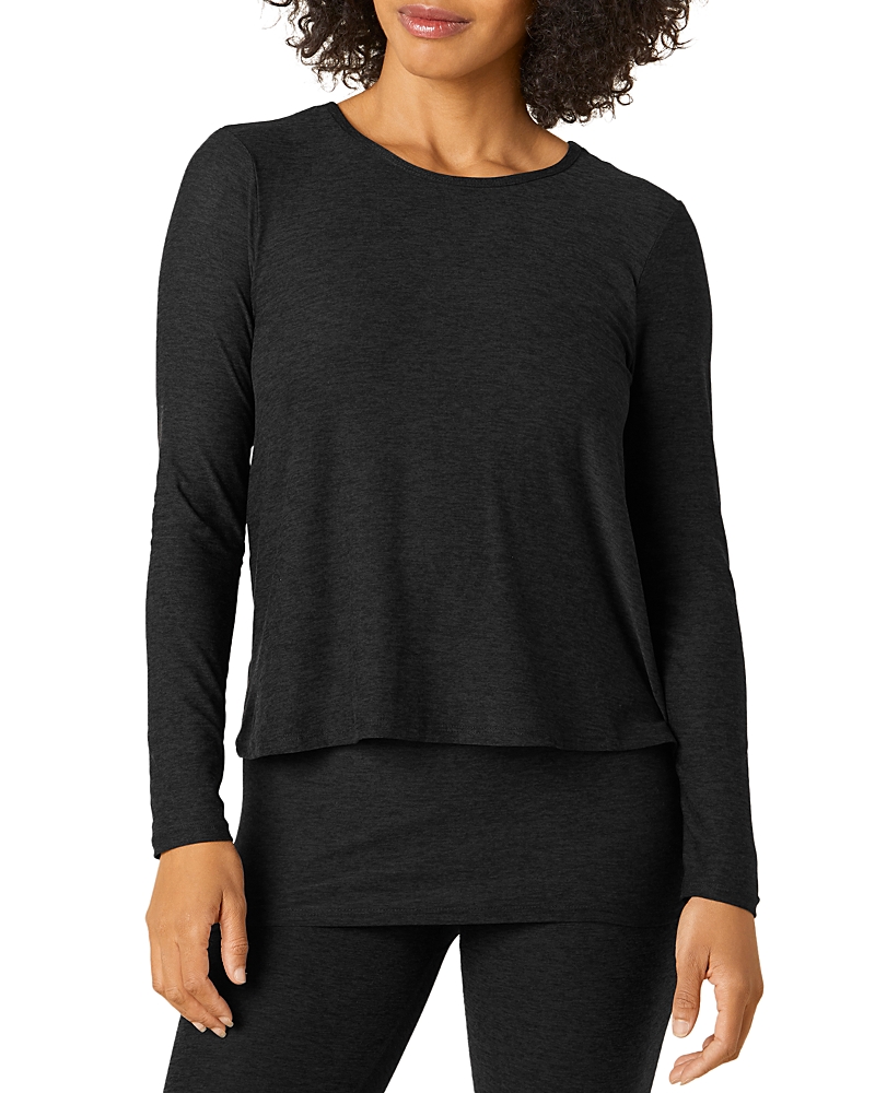Shop Beyond Yoga Layered Nursing Tee In Darkest Night