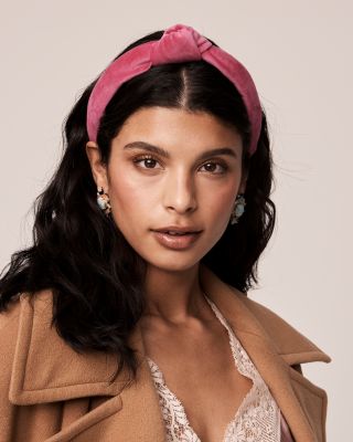 Lele Sadoughi Velvet Knotted Headband | Bloomingdale display picture 1