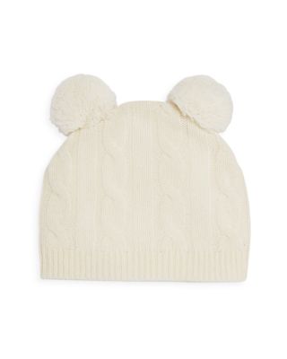 Bloomie's Baby - Unisex Cable Knit Cashmere Pom Pom Hat - Baby