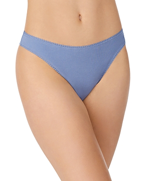 On Gossamer Cabana Cotton Blend Stretch Hip G-string In Blue Mist