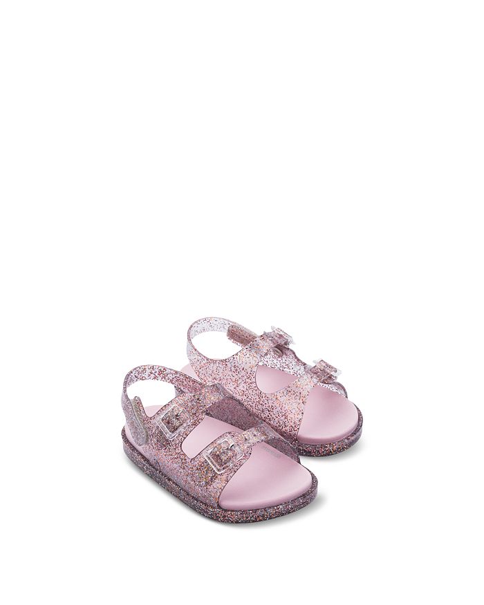 Mini Melissa Kids' Girls' Wide Sandals - Walker, Toddler In Pink Glitter