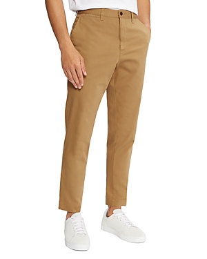 TED BAKER GENBEE CAMBURN COTTON BLEND RELAXED CHINO PANTS,252881NATURAL