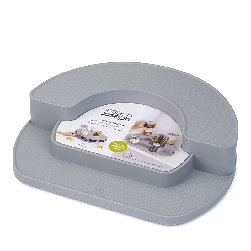 Joseph Joseph Cupboardstore Rotating Organizer In Gray