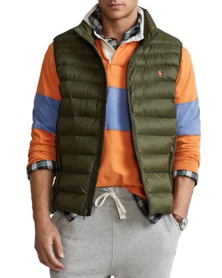 polo ralph lauren nylon packable quilted vest