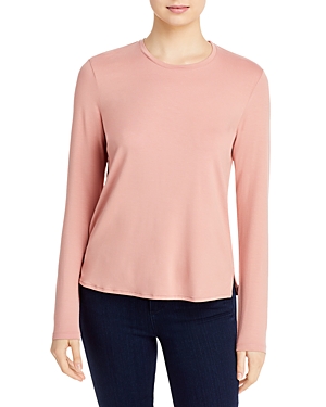 Majestic Soft Long Sleeve Tee In Bois De Rose