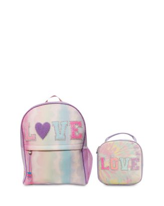 OMG accessories floral love large backpack OMG Accessories Love Hearts Print Large Backpack  main image 2
