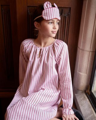 Mommy & Me Antique Red Ticking Pajamas