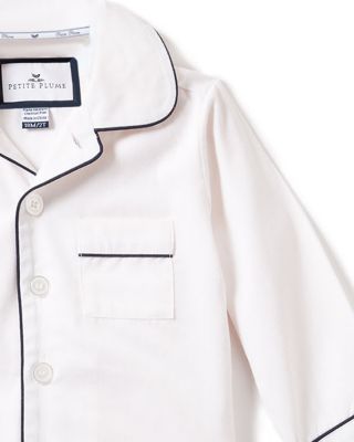 Unisex White Pajama Set - Baby, Little Kid, Big Kid