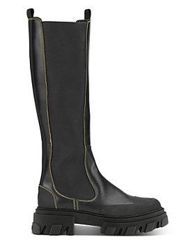 GANNI - Women's Tall Leather Boots