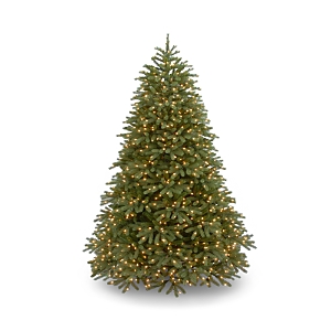 National Tree Company 6.5 ft. Feel Real Jersey Fraser Fir Medium Tree with Dual Color Led Lights